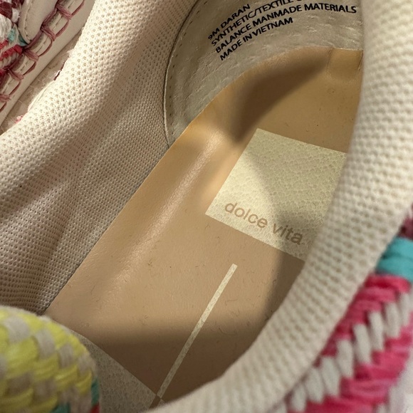 Dolce Vita Beige and Pink Multicolor Sneakers--only worn a few times! Like new! - Picture 7 of 7